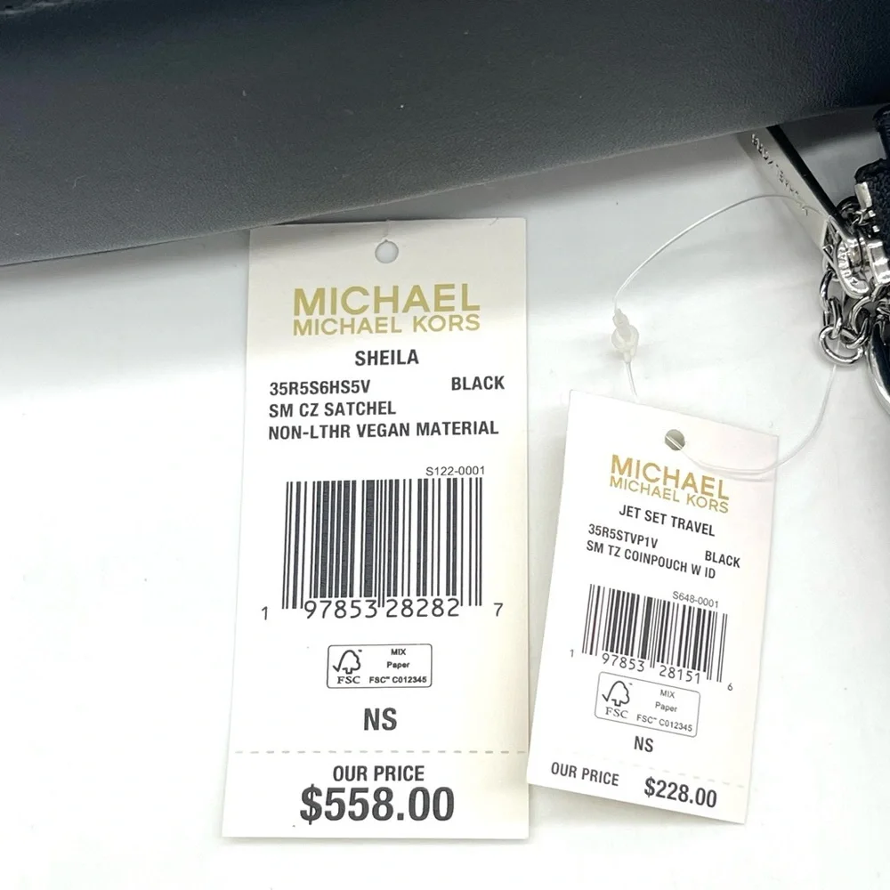Michael Kors Sheila Small Satchel Crossbody Bag & Coinpouch w/ID